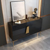 Luxury Wooden Exquisite Black Buffet Table / Lixra