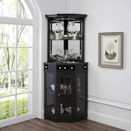 Versatile Wooden Corner Cabinet with Rack / Lixra