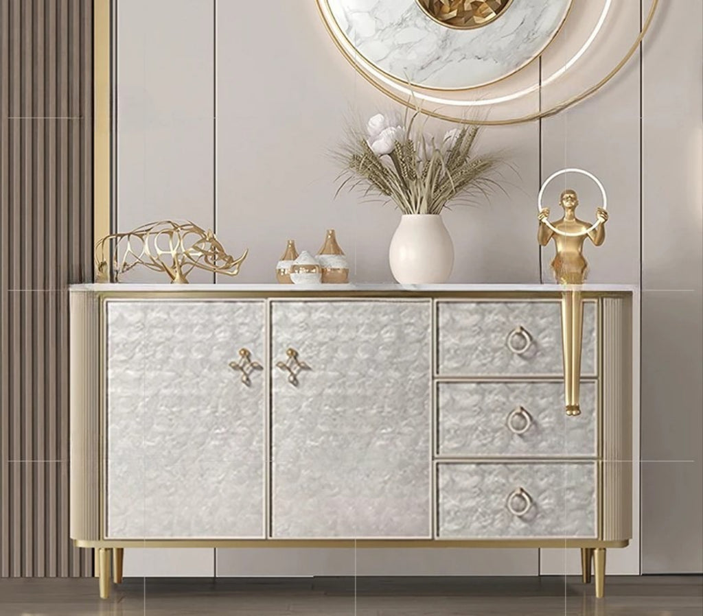 Luxurious Designed White Buffet Table / Lixra