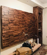 Retro Style Wood Mosaic 3D-Wall Tiles / Lixra