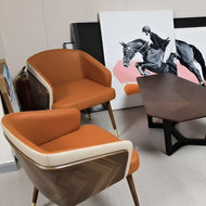 Set of 6 Modern Wooden Dining Chairs / Lixra