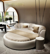 Skin-Friendly Modern Round Bed / Lixra