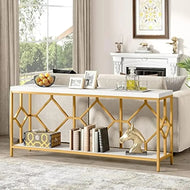 Modern Open Shelf Accent Table / Lixra