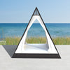 Triangular Shaped Rattan Outdoor Daybed Sofa / Lixra