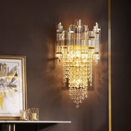 Golden Crystal Wall Sconce / Lixra