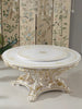 European Marble Round Brusten Dining Table Set / Lixra