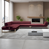Velvet Fabric Sectional Sofa for Living-Room / Lixra