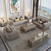 Luxury Fusion of Tufted Design 3-2-1 Leather Sofa Set / Lixra