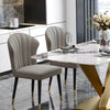 Set Of 4 Cozy Leather Dining Chairs / Lixra