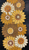 Ornate and Star Ornamental Beaded Table Runner / Lixra