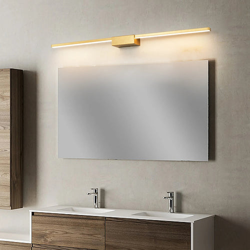 Modern LED Wall-Mounted Vanity Light In Golden & Black / Lixra
