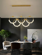 Cutting-Edge 5 Light Head Crystal Pendant Light / Lixra