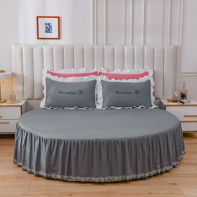 Round Cotton Soft Bedsheets Set / Lixra