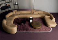 Luxurious Velvet U-Shaped Sectional Sofa / Lixra
