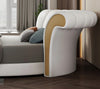 Personalized Leather Modern Round Bed / Lixra