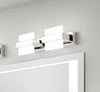 LED Vanity Mirror Lights In Gloss Chrome Stainless Steel/ Lixra