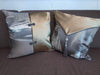 Shiny Silver And Purple Pillow Cover / Lixra