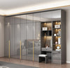 Multi-Functional Glassware & Wooden Base Wardrobe/ Lixra