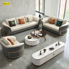 Dual Color Upholstered 3-2-1 Leather Sofa Set / Lixra