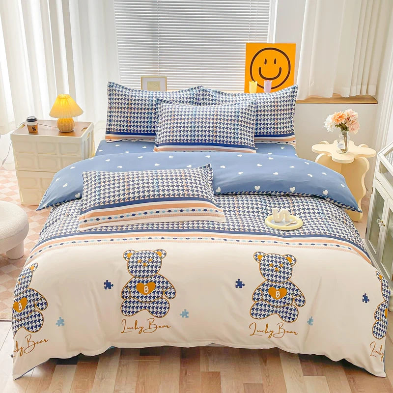 Burst Printed Cotton Bedding Cover