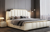 Modern Fusion Leather Bed With Storage Drawers / Lixra