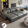 Electric Versatile Remote control Leather Sofa Bed / Lixra