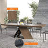 Rectangular Extendable Design Wooden Dining Table Set For 6 / Lixra 