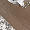 Rectangular Extendable Design Wooden Dining Table Set For 6