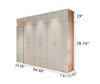 Versatile Wooden Wardrobe With Functional Storage Solutions/ Lixra