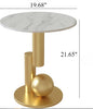 Captivating Metal Base Side Table/ Lixra