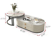 Dual Elegance Marble-Crafted Coffee Table & TV Stand/ Lixra