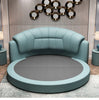 Modern Italian Leather Smooth Round Bed / Lixra