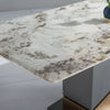 Resplendent Design Elegant Marble-Top Dining Table / Lixra