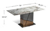 Resplendent Design Elegant Marble-Top Dining Table / Lixra