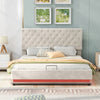 Queen Size Platform Bed With Adjustable Headboard / Lixra