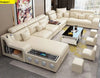 Bluetooth Sectional Leather Sofa Set / Lixra