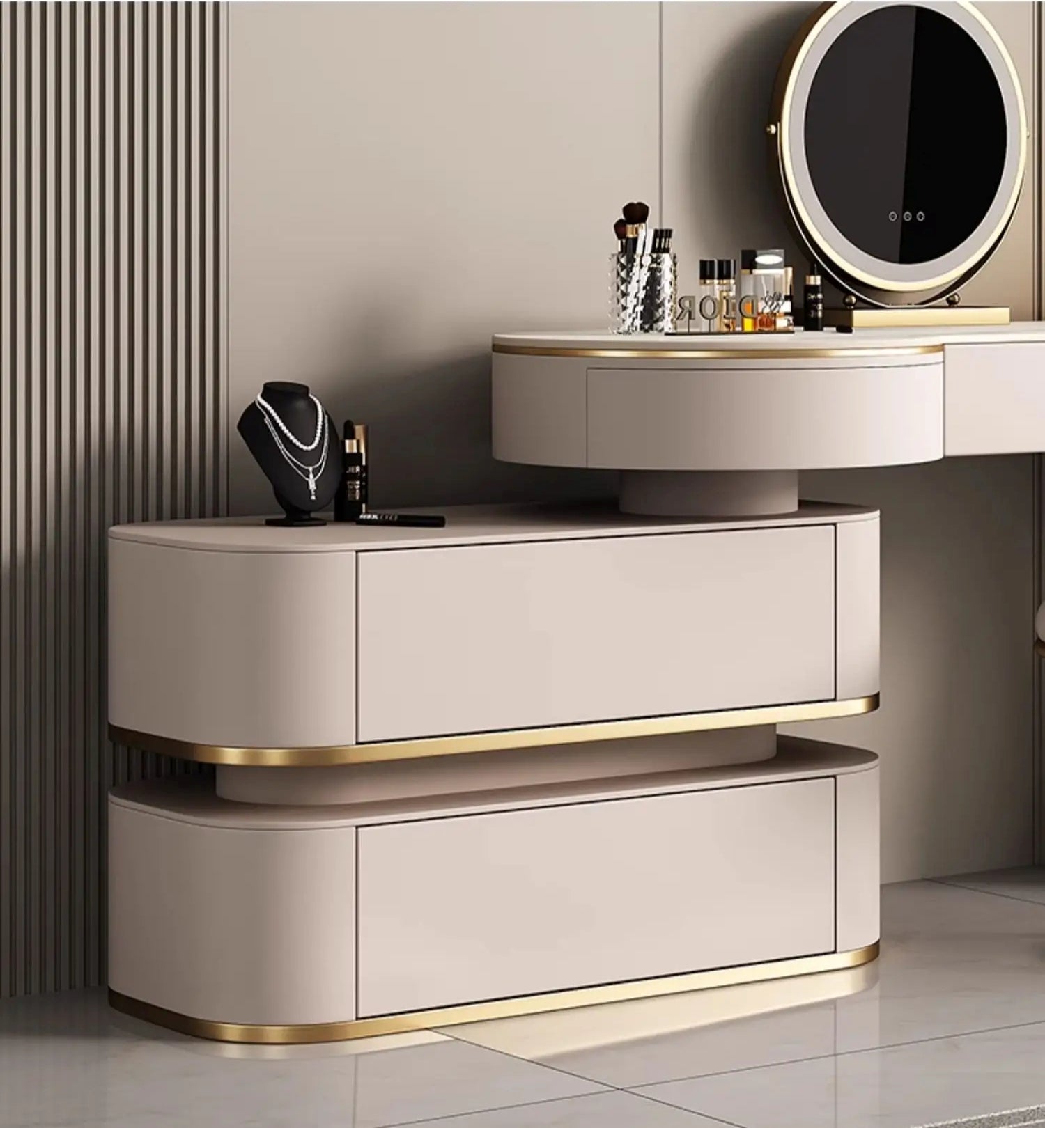 metallic dresser set Denker Dresser Gun Metal Ivan Smith Furniture