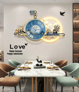 Modern Art-Wall Clock With Storage / Lixra