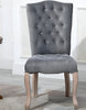 4-Piece Solid Wood Dining Chairs with Fabric / Lixra