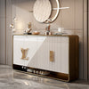 Italian Light Luxurious Golden Finish Buffet Table / Lixra