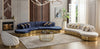 Luxora Dual Color Tufted Fabric Sofa Set