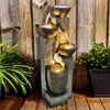 Elegant 4-Tier Gray Water Fountain For Home And Garden / Lixra