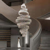 11 Rings Shiny Crystal Chandelier With LED Lights / Lixra