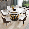 Convertible Gleamy Marble Dining Table Set / Lixra