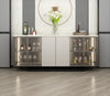 Ample Storage Marble-Top Wooden Buffet Table / Lixra