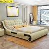 Stylish Luxurious Aesthetic Soft Leather Bed / Lixra