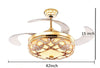 Ultra Modern Sumptuous Ceiling Fan With LED Lights / Lixra