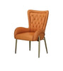 Leather Upholstered Dining Chair for 6 / Lixra