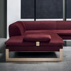 Velvet Fabric Sectional Sofa for Living-Room / Lixra