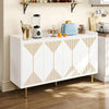 Elegant Utility Carved Triangle Buffet Cabinet / Lixra